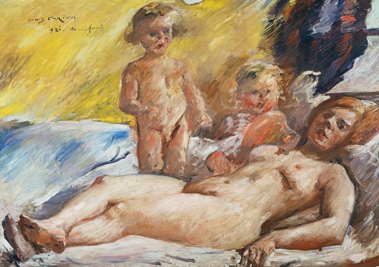 Nu avec putti - Lovis Corinth