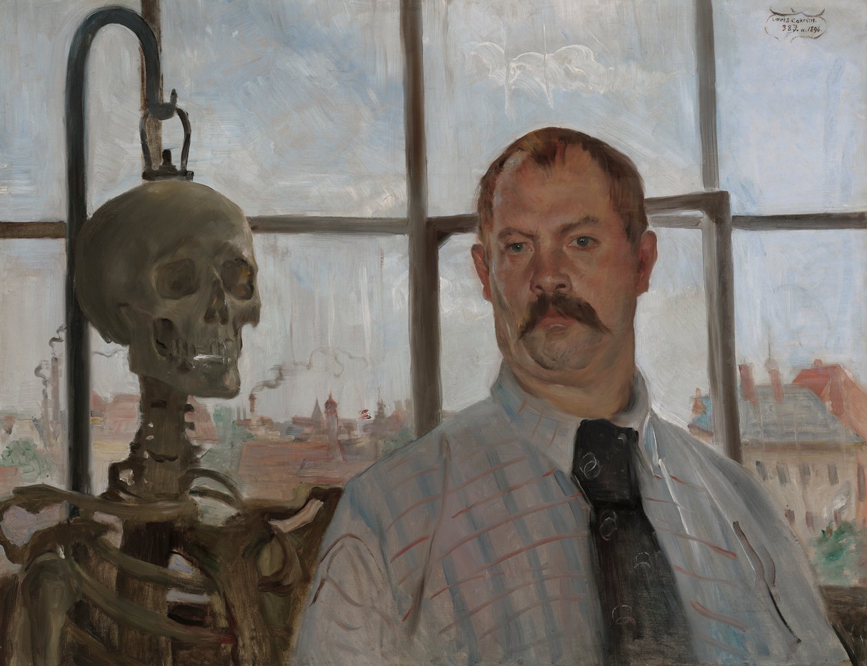 Autoportrait avec squelette - Lovis Corinth