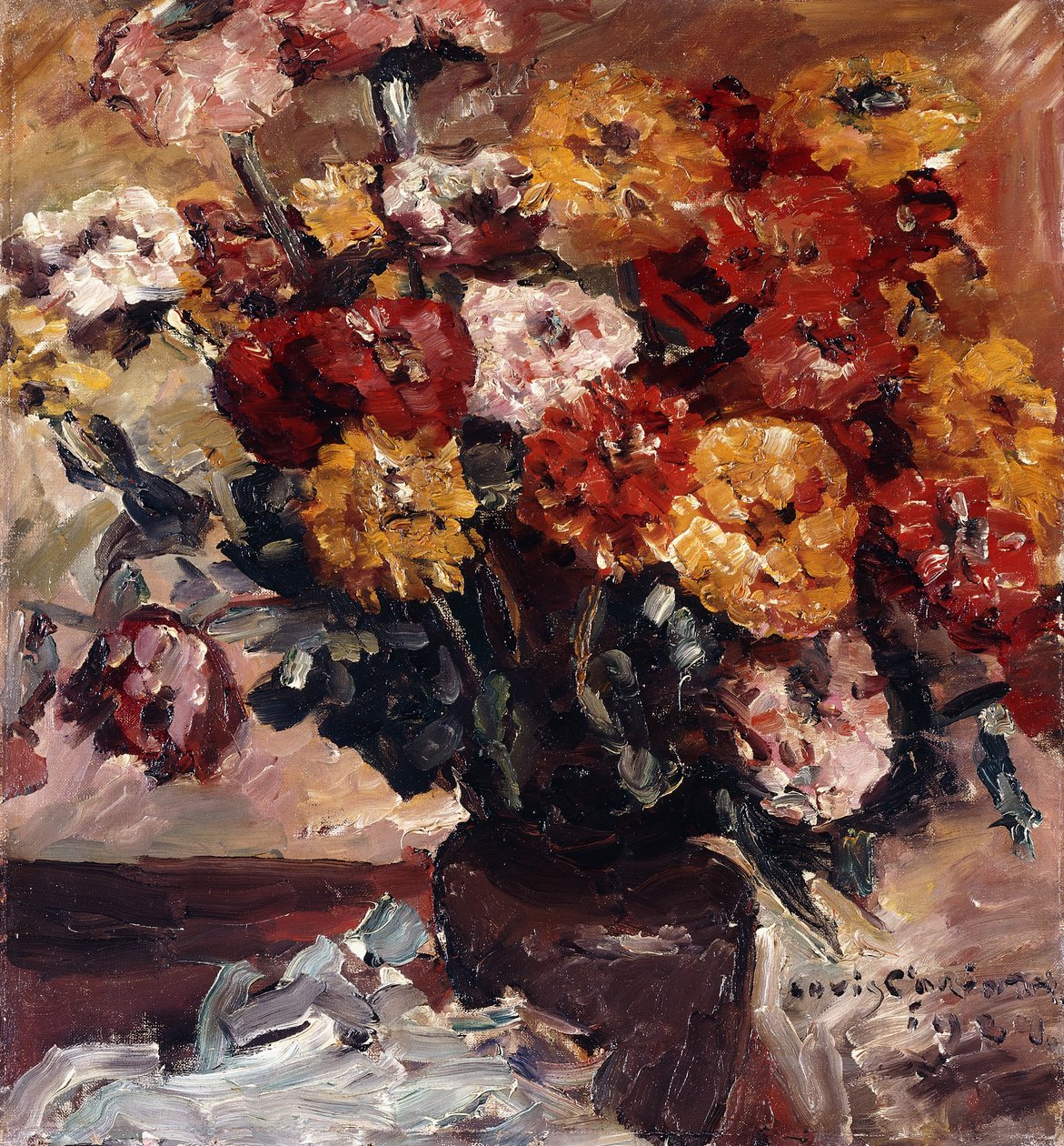 Zinnias - Lovis Corinth
