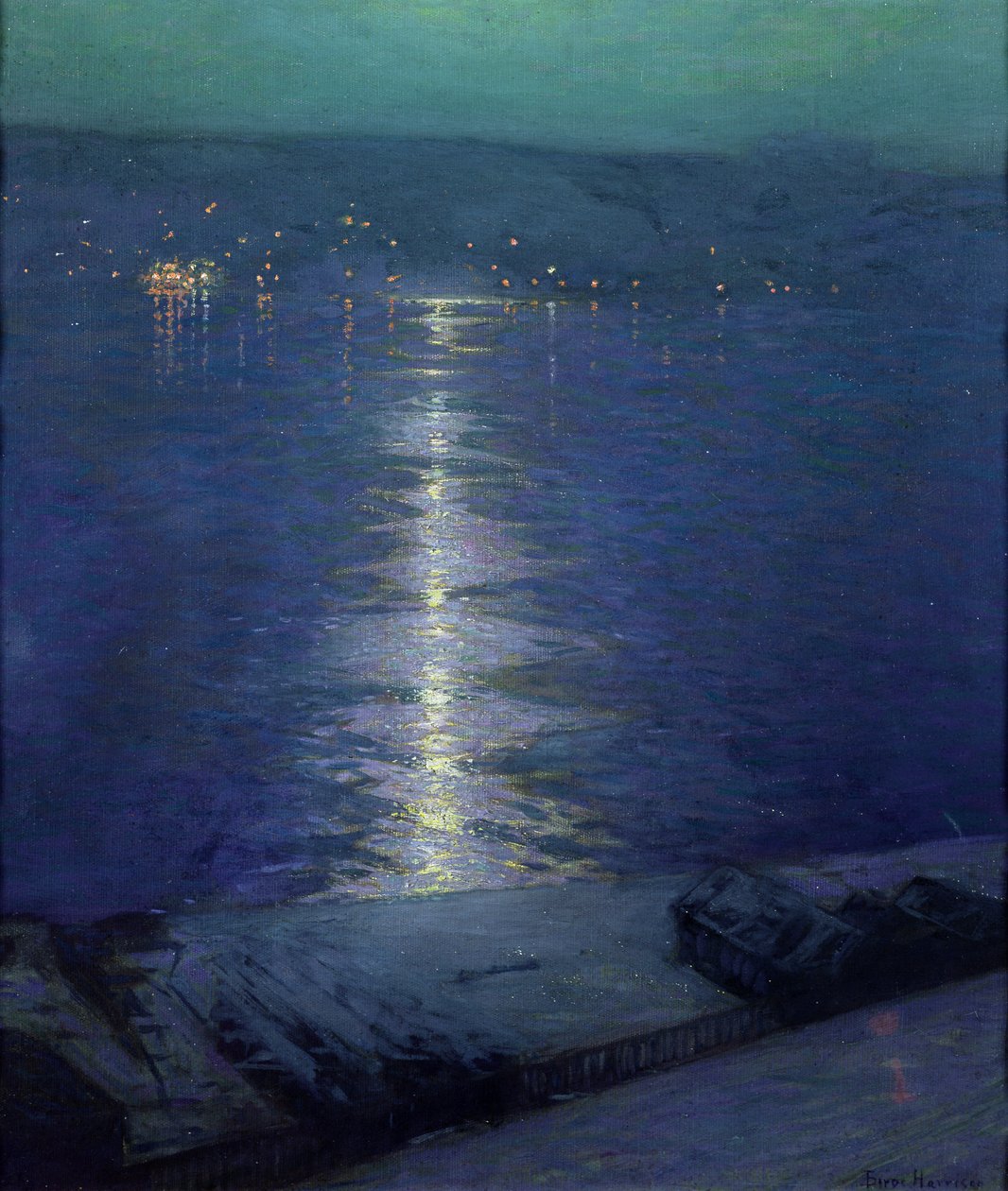 Clair de lune sur la rivière, 1919 - Lowell Birge Harrison