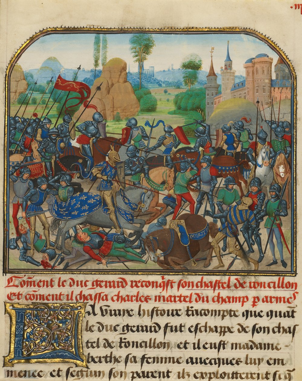 La bataille devant le château de Roussillon - Loyset Liedet