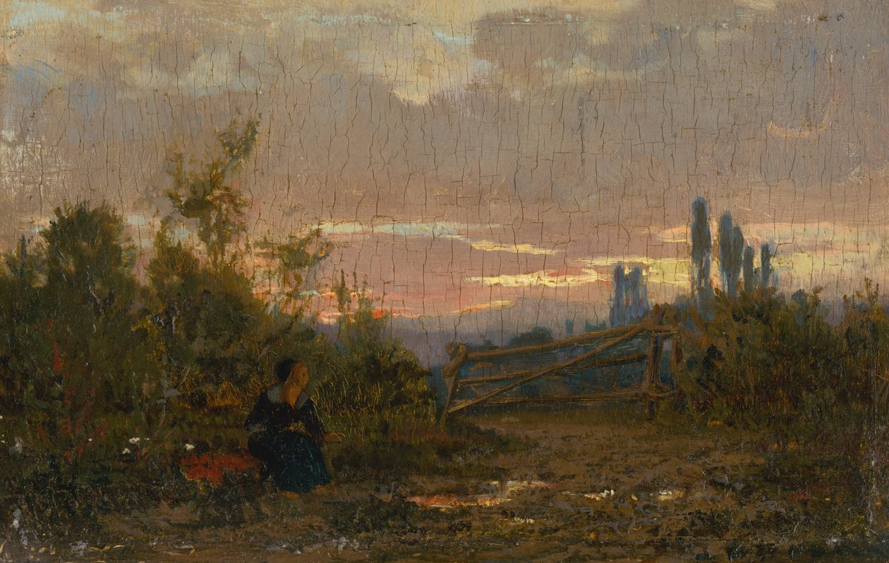 Paysage au crépuscule - László Paál