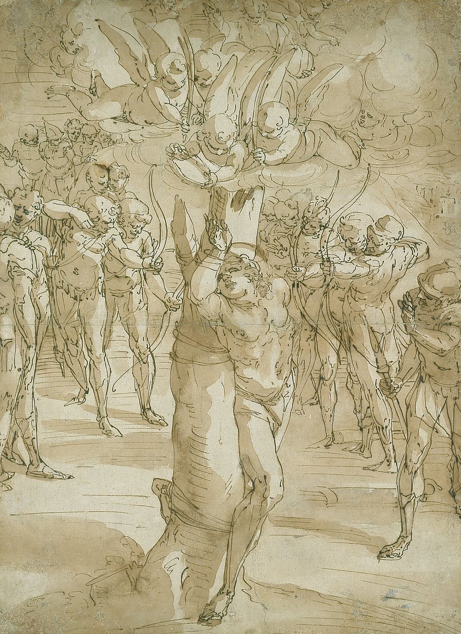 Le martyre de Saint Sébastien - Luca Cambiaso