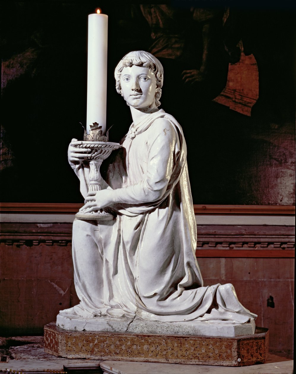 Ange tenant une bougie - Luca Della Robbia