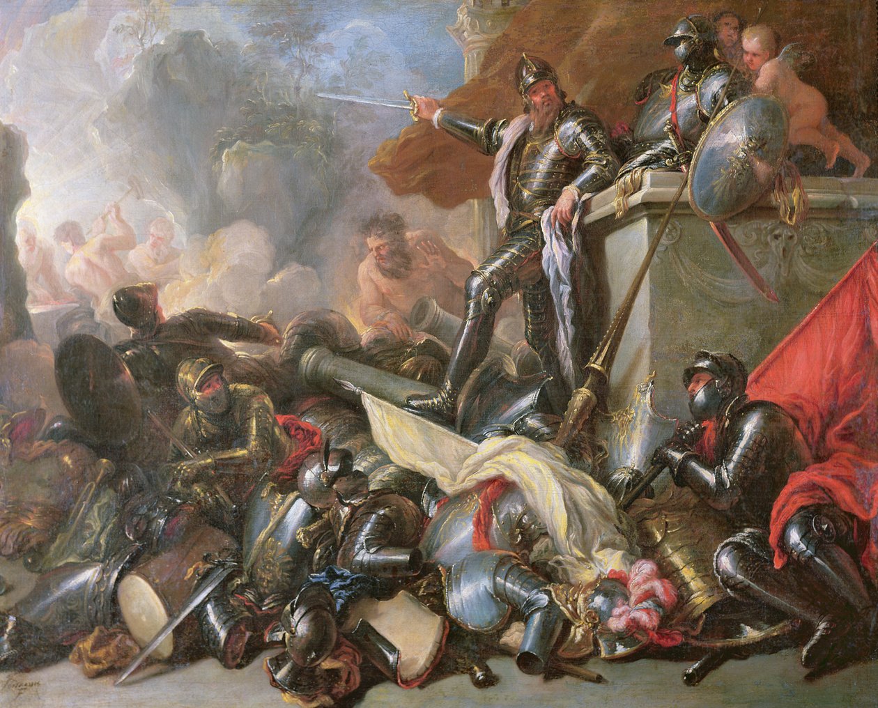 La guerre, 1690-1700 - Luca Giordano