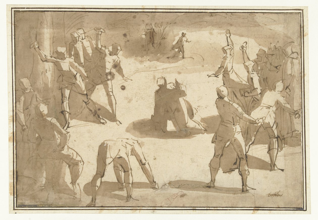 Lapidation de Saint Étienne - Luca Cambiaso