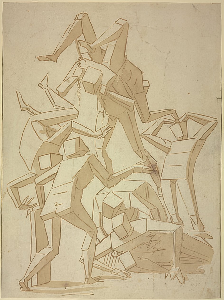 Figures stéréométriques enchevêtrées (copie) - Luca Cambiaso