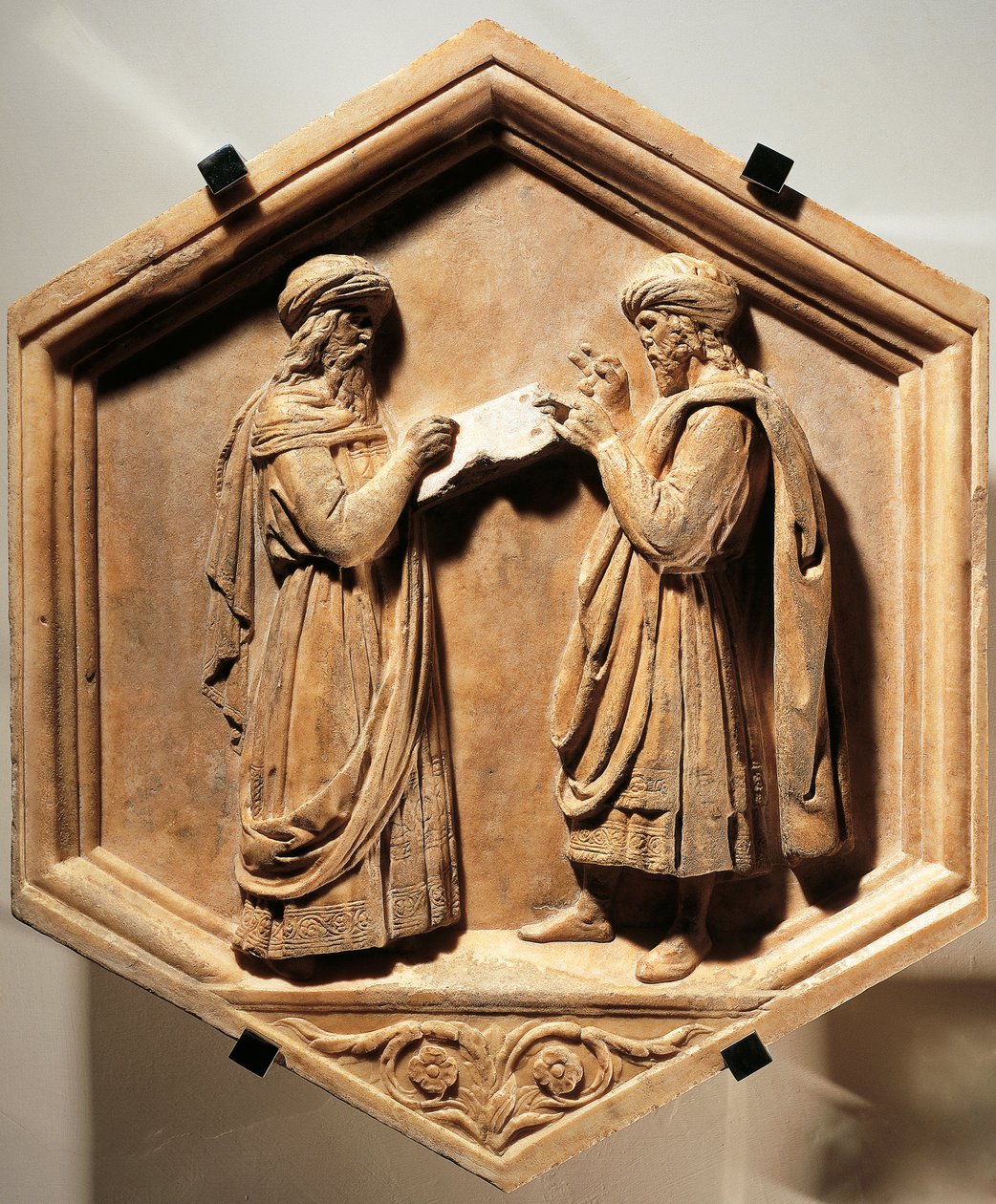 Pythagore et Euclide - Luca Della Robbia