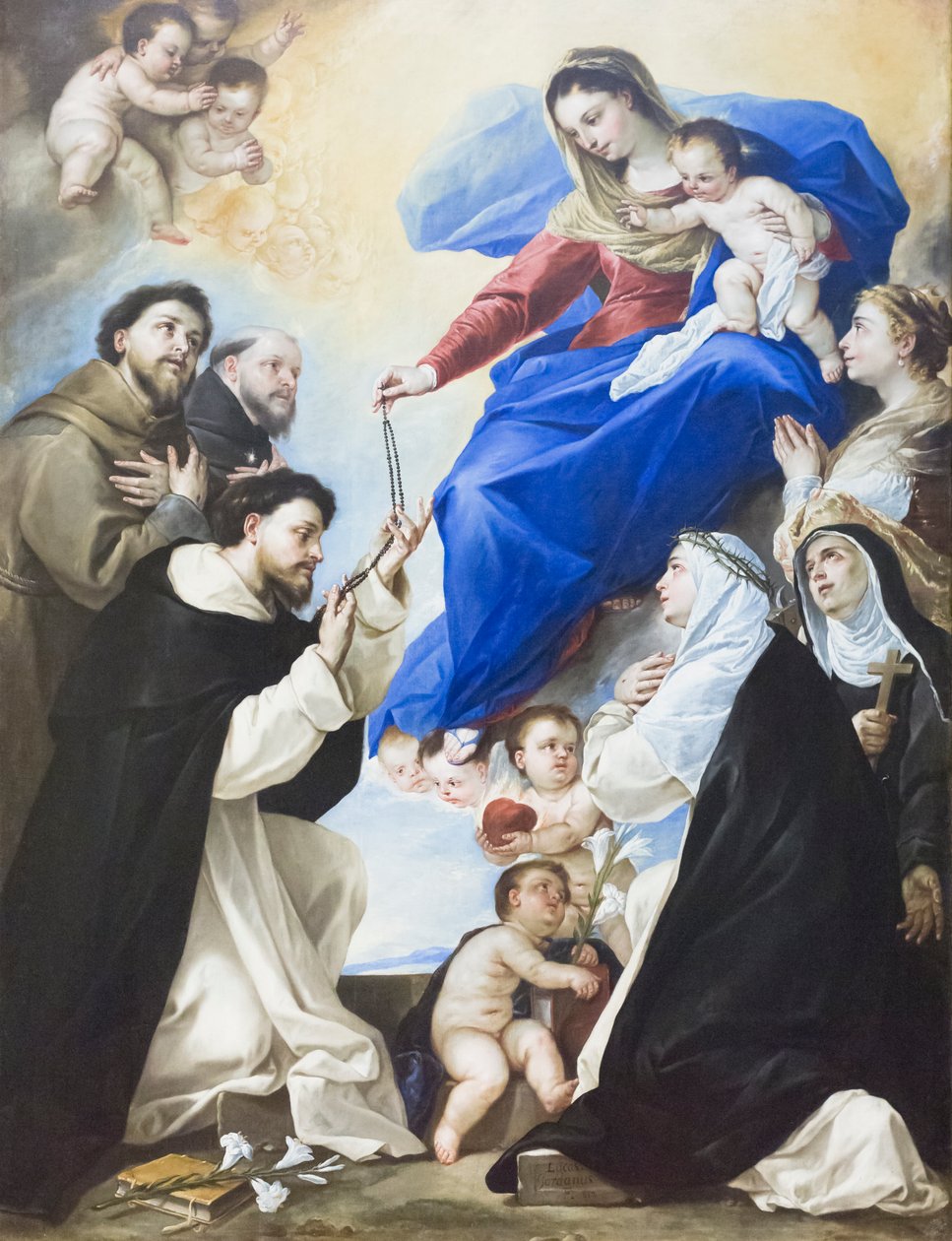 Madone du Rosaire - Luca Giordano