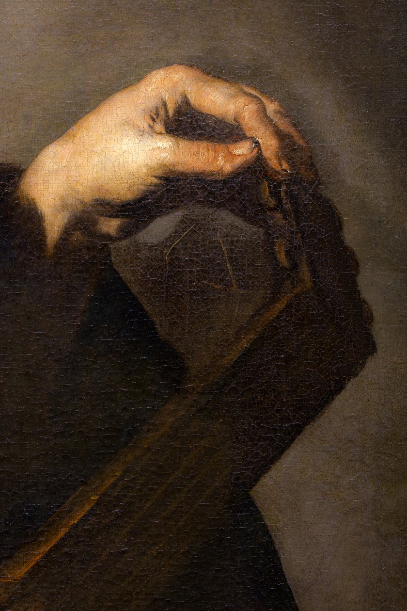 Musicien accordant son luth (détail) - Luca Giordano
