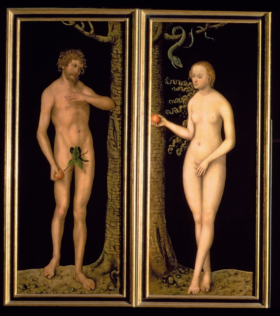 Adam et Ève, 1537 - Lucas Cranach the Elder