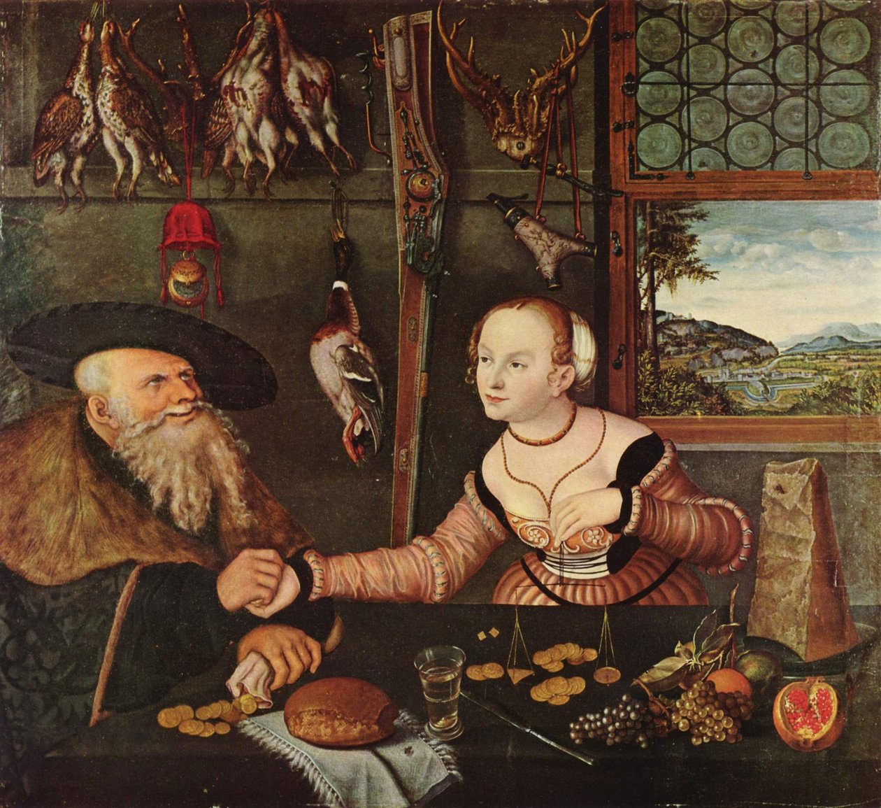 Le paiement - Lucas Cranach the Elder