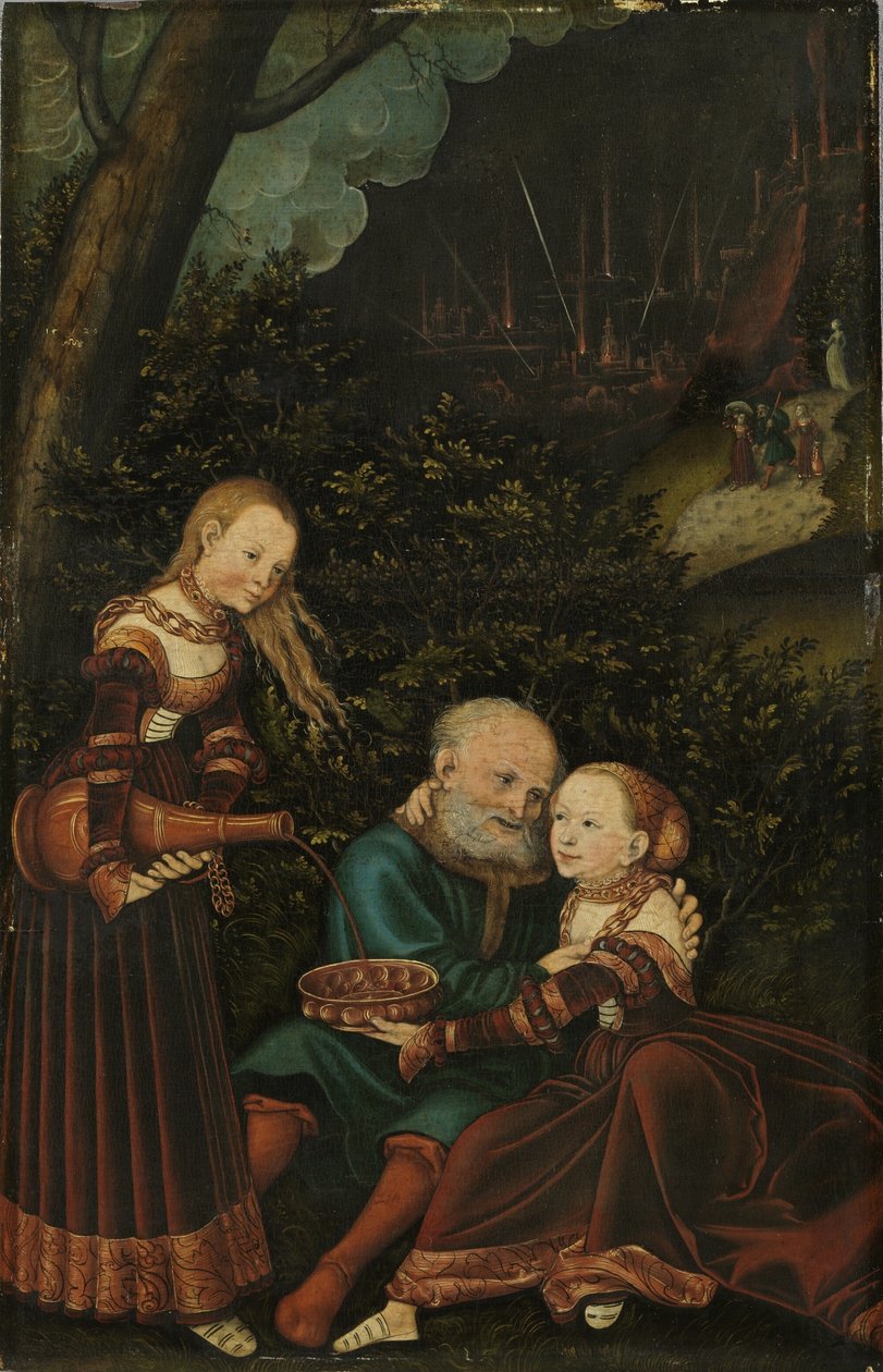 Loth et ses filles - Lucas Cranach the Elder