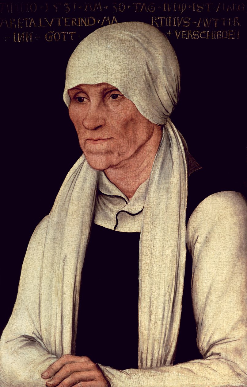 Margarethe Luther, mère de Martin Luther - Lucas Cranach the Elder