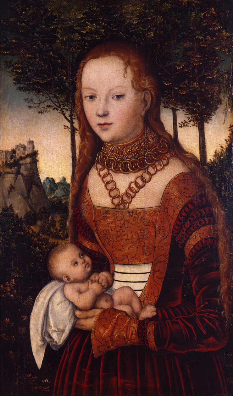 Jeune mère avec enfant - Lucas Cranach the Elder
