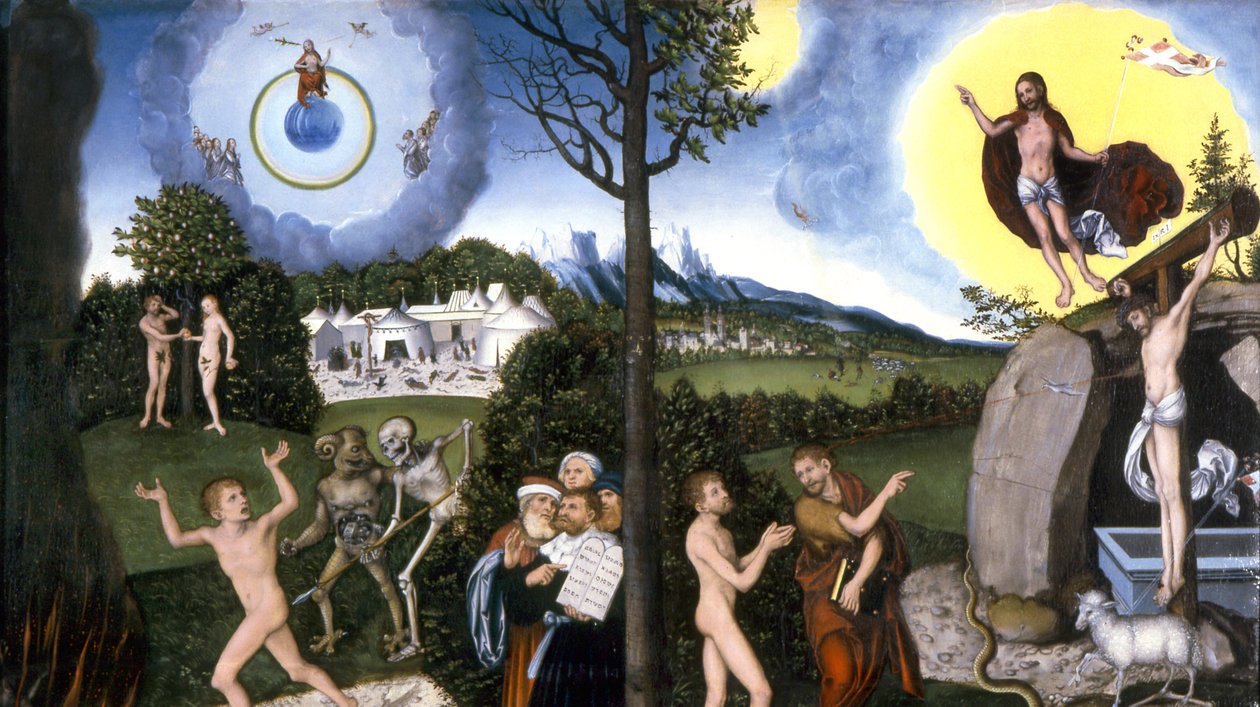 Perdition et Salut, 1529 - Lucas Cranach the Elder
