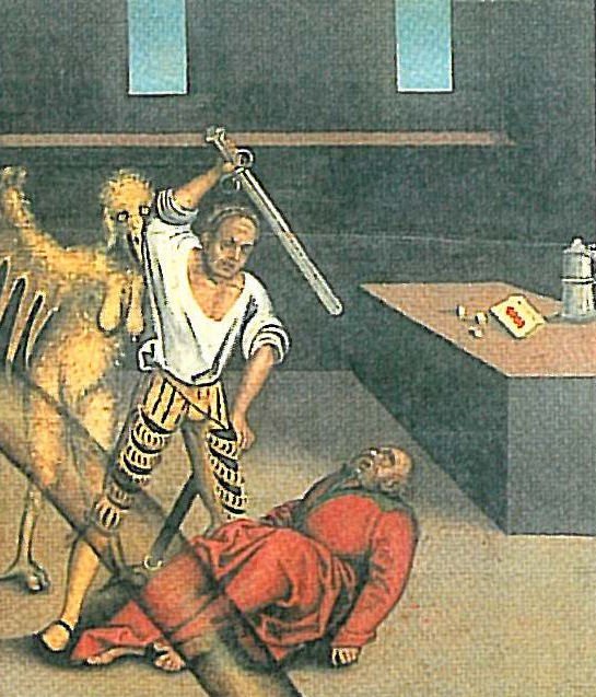 Les Dix Commandements Cinquième Commandement (détail) - Lucas Cranach the Elder