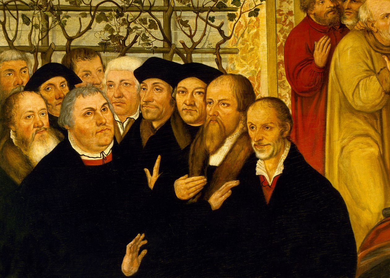 Épitaphe du maire de Meienburg montrant le groupe des réformateurs avec Martin Luther - Lucas Cranach the Younger