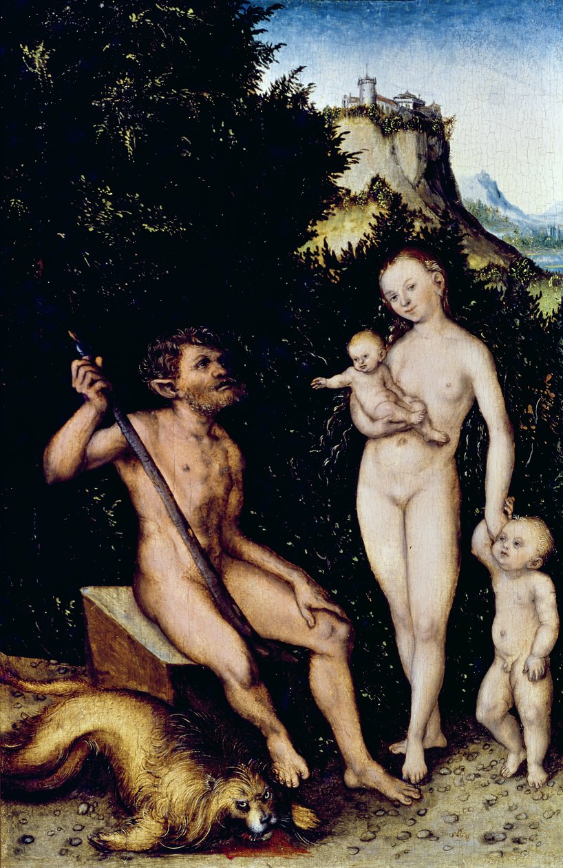 La Famille Faune - Lucas Cranach the Younger