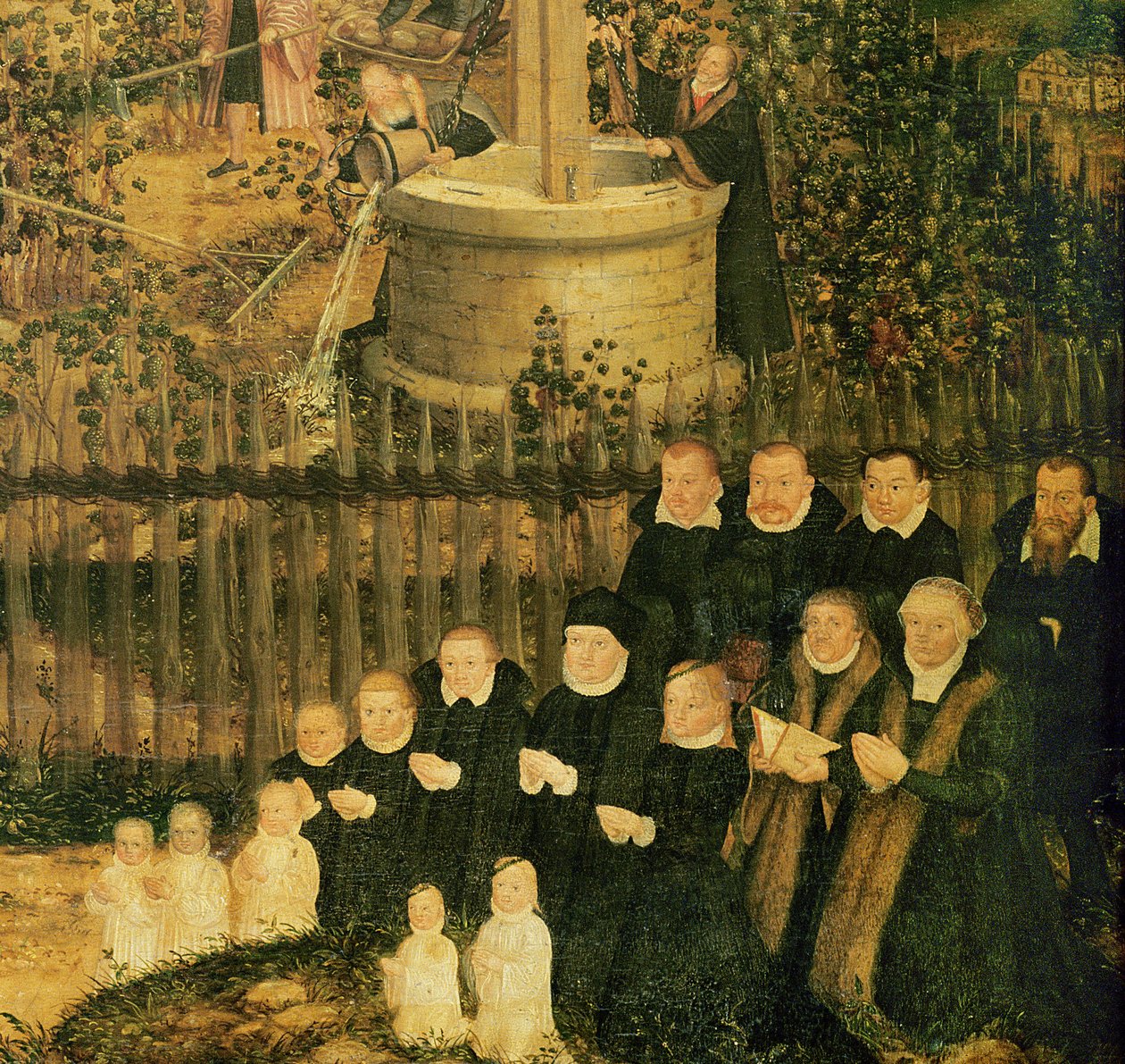 La Vigne du Seigneur, 1569 (détail) - Lucas Cranach the Younger