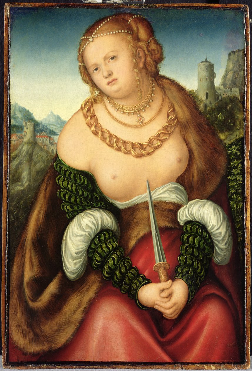 La Mort de Lucrèce - Lucas studio of Cranach