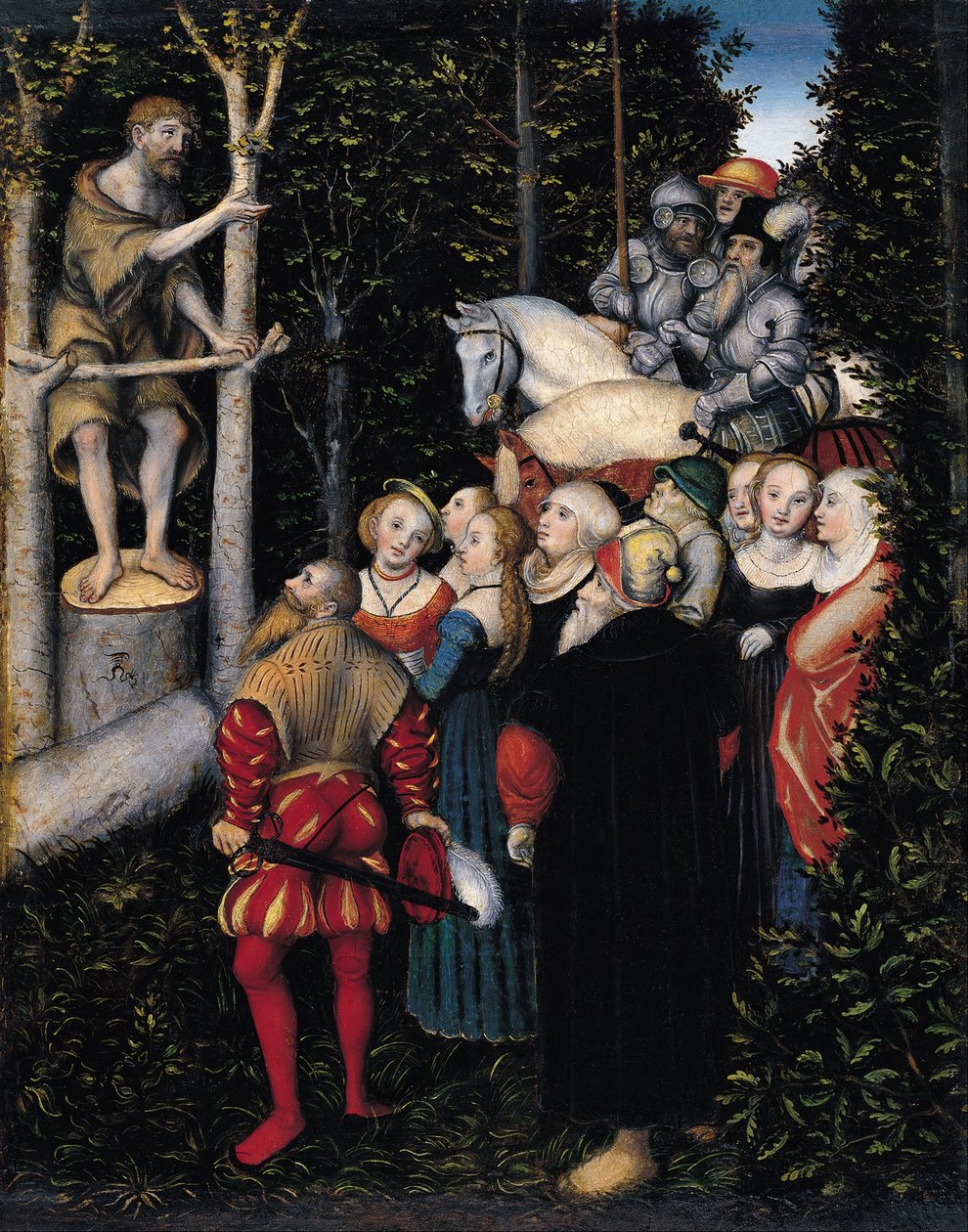 Le sermon de Saint Jean-Baptiste - Lucas Cranach the Elder