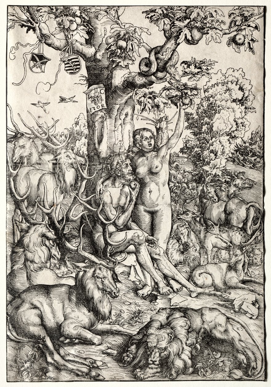 Adam et Ève au paradis - Lucas Cranach