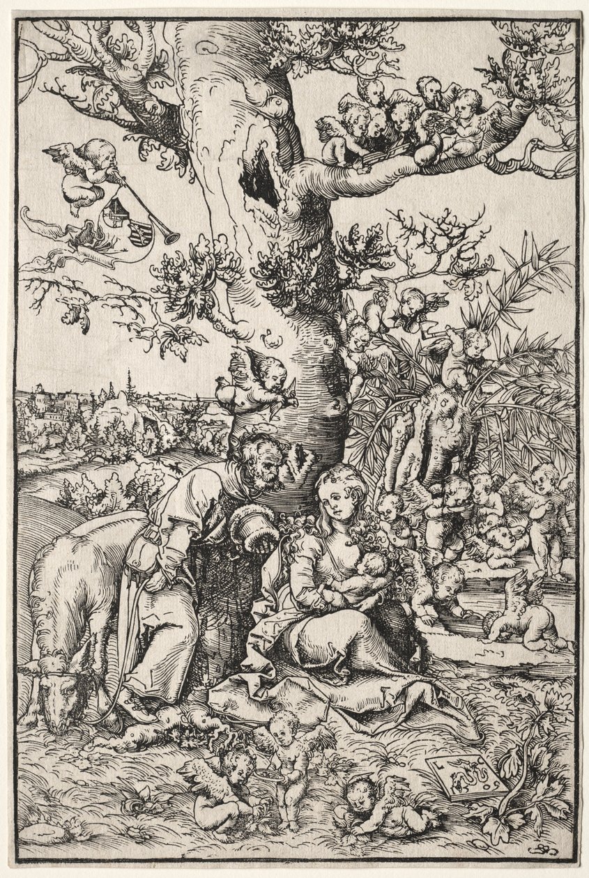Repos pendant la fuite en Égypte - Lucas Cranach