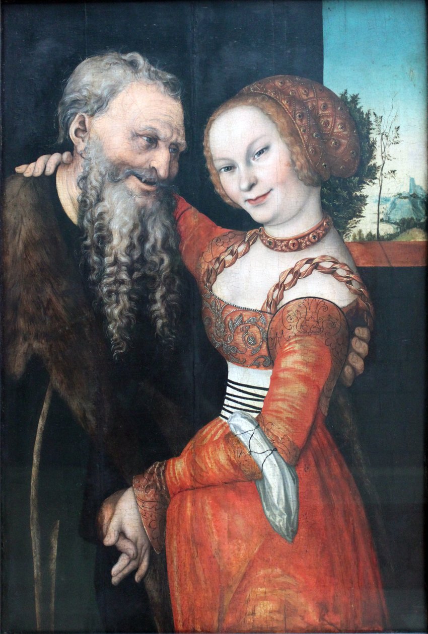 Un couple mal assorti - Lucas Cranach the Elder