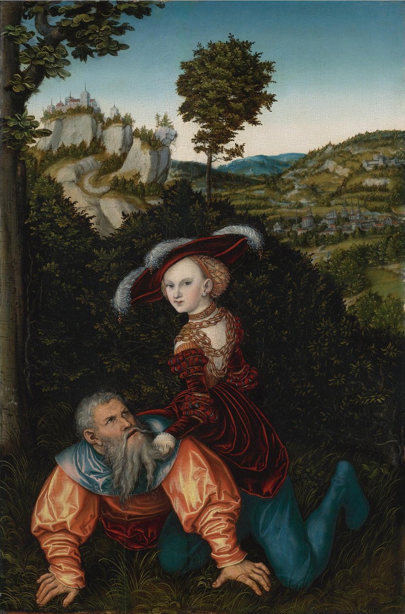 Aristote et Phyllis, 1530 - Lucas Cranach the Elder