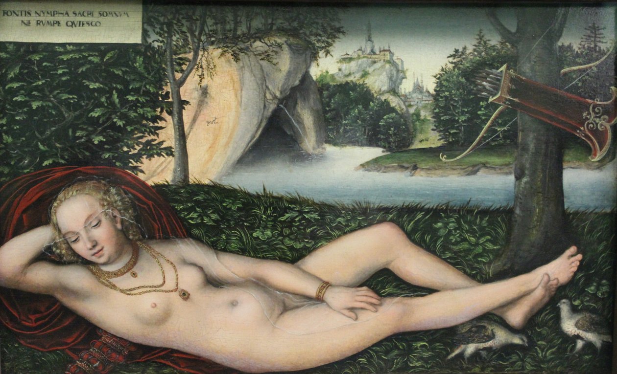 Nymphe à la source - Lucas Cranach the Elder