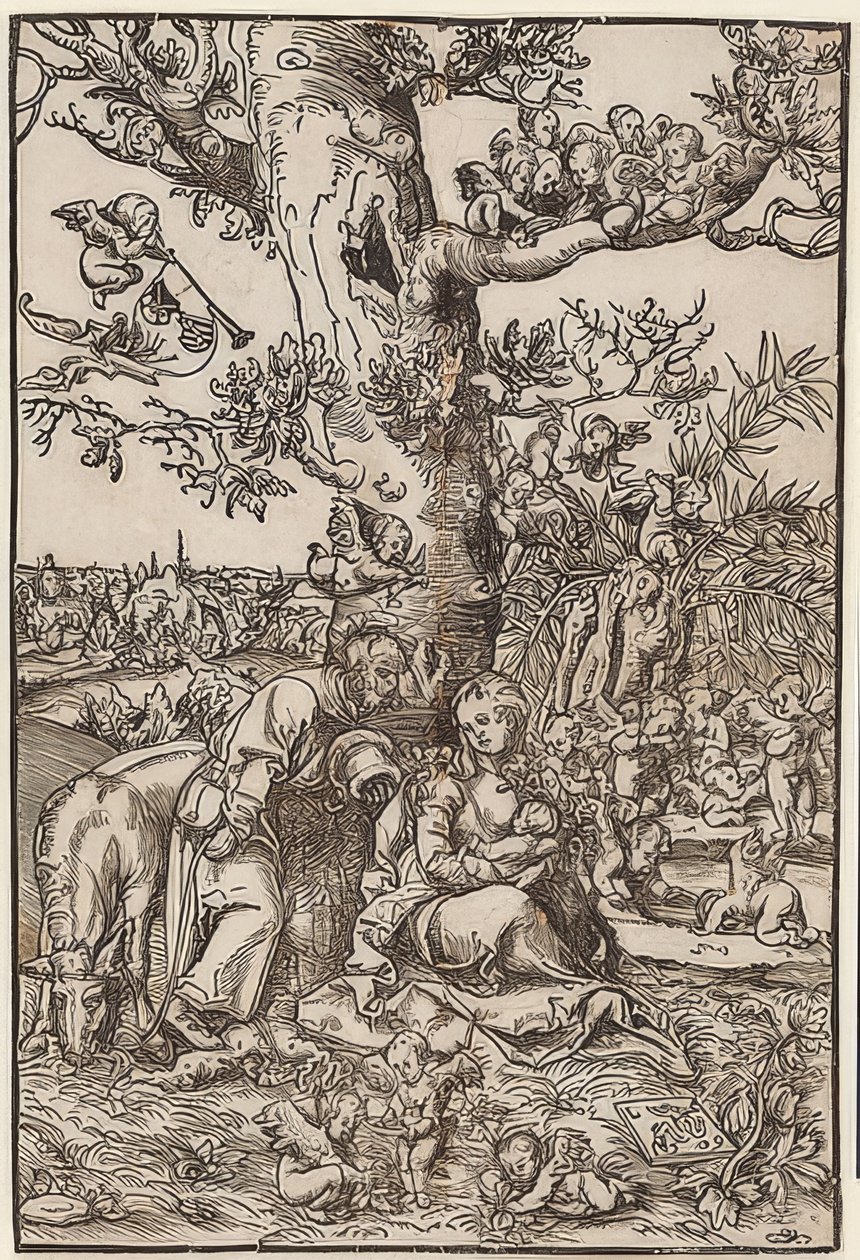 Repos pendant la fuite en Égypte - Lucas Cranach the Elder