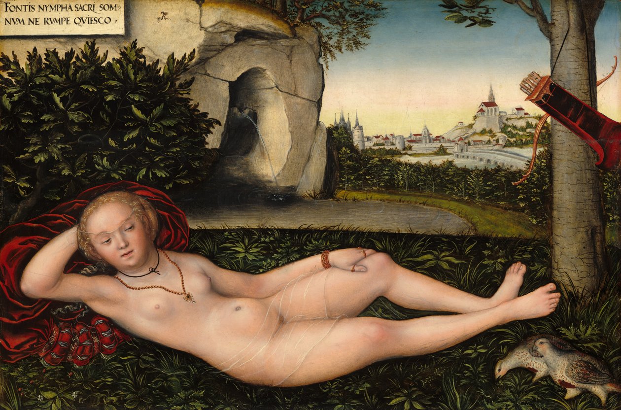 La nymphe du printemps - Lucas Cranach the Elder