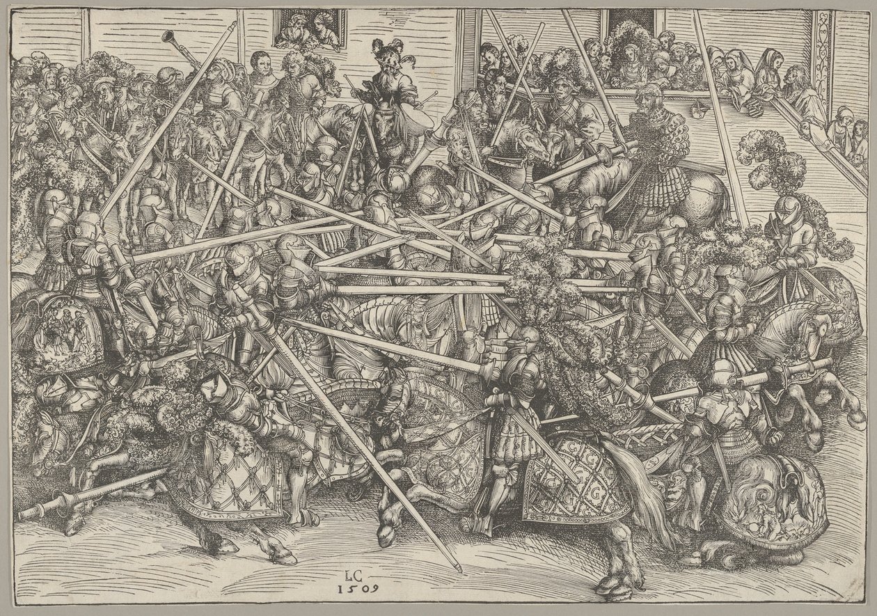Le Troisième Tournoi, 1509 - Lucas Cranach the Elder