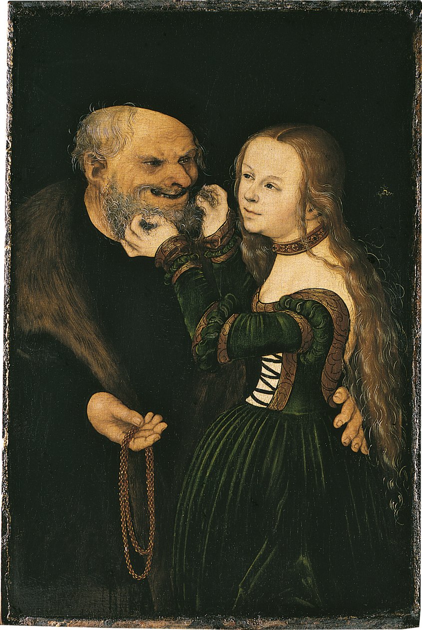 Le couple inégal - Lucas Cranach the Elder