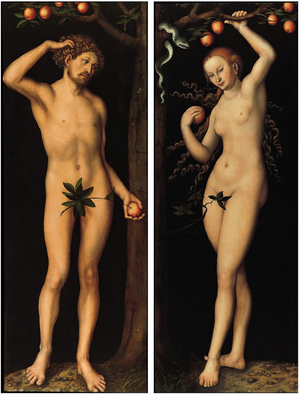Ukrainien :  Adam et Eve Adam et Eve - Lucas Cranach the Elder