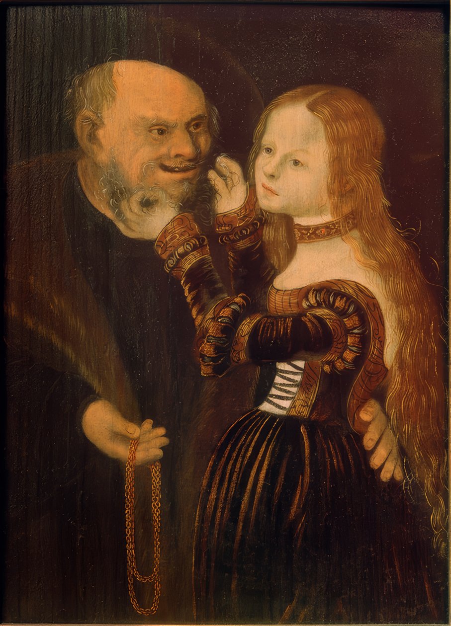 Couple inégal - Lucas Cranach the Elder