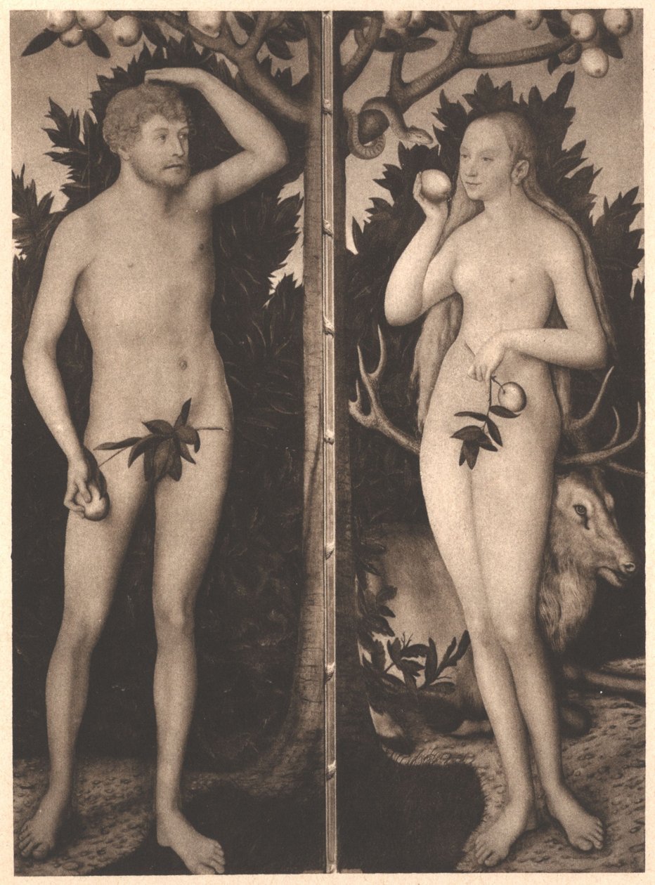 Adam et Eve - Lucas Cranach the Younger