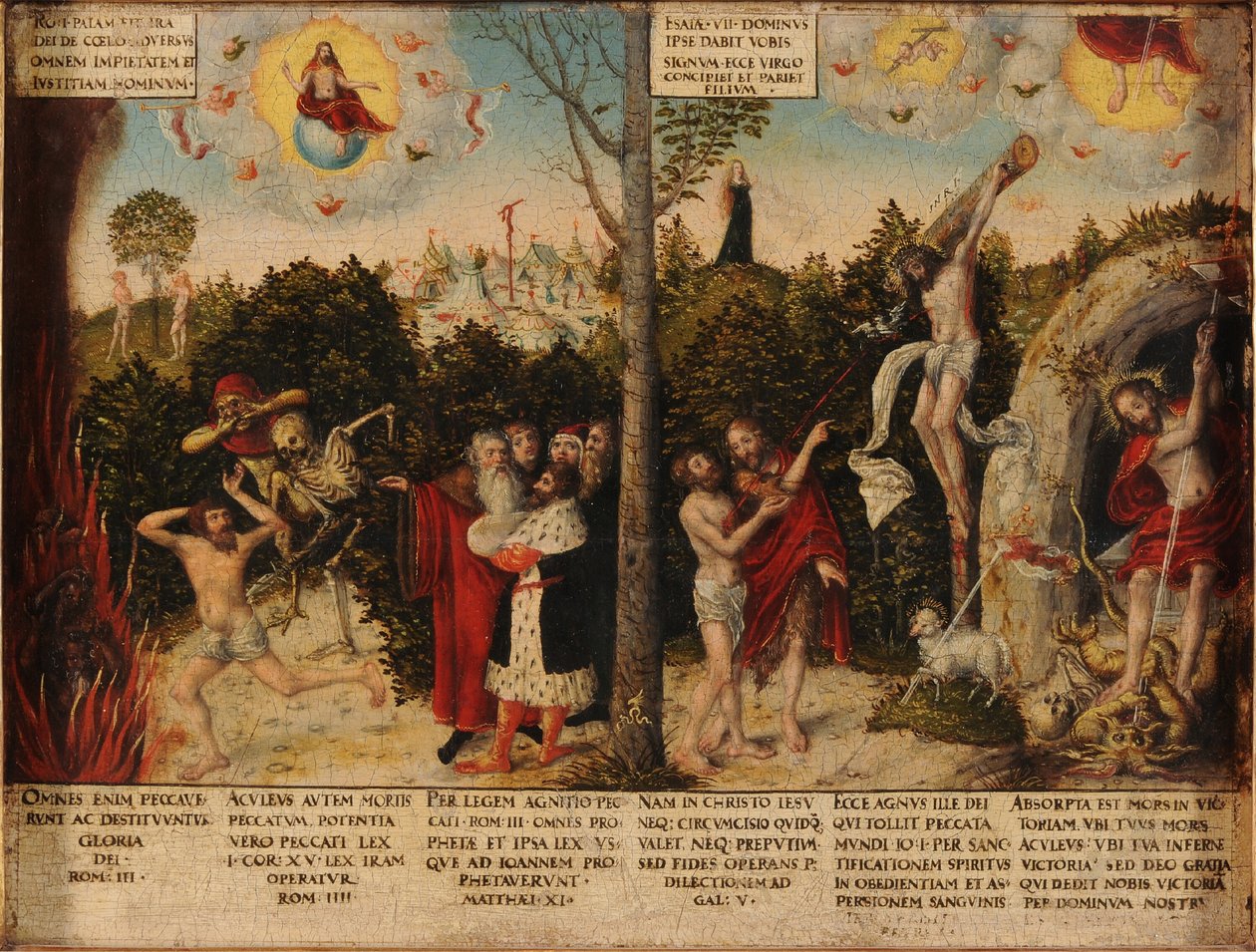 La Loi et la Grâce - Lucas Cranach the Younger