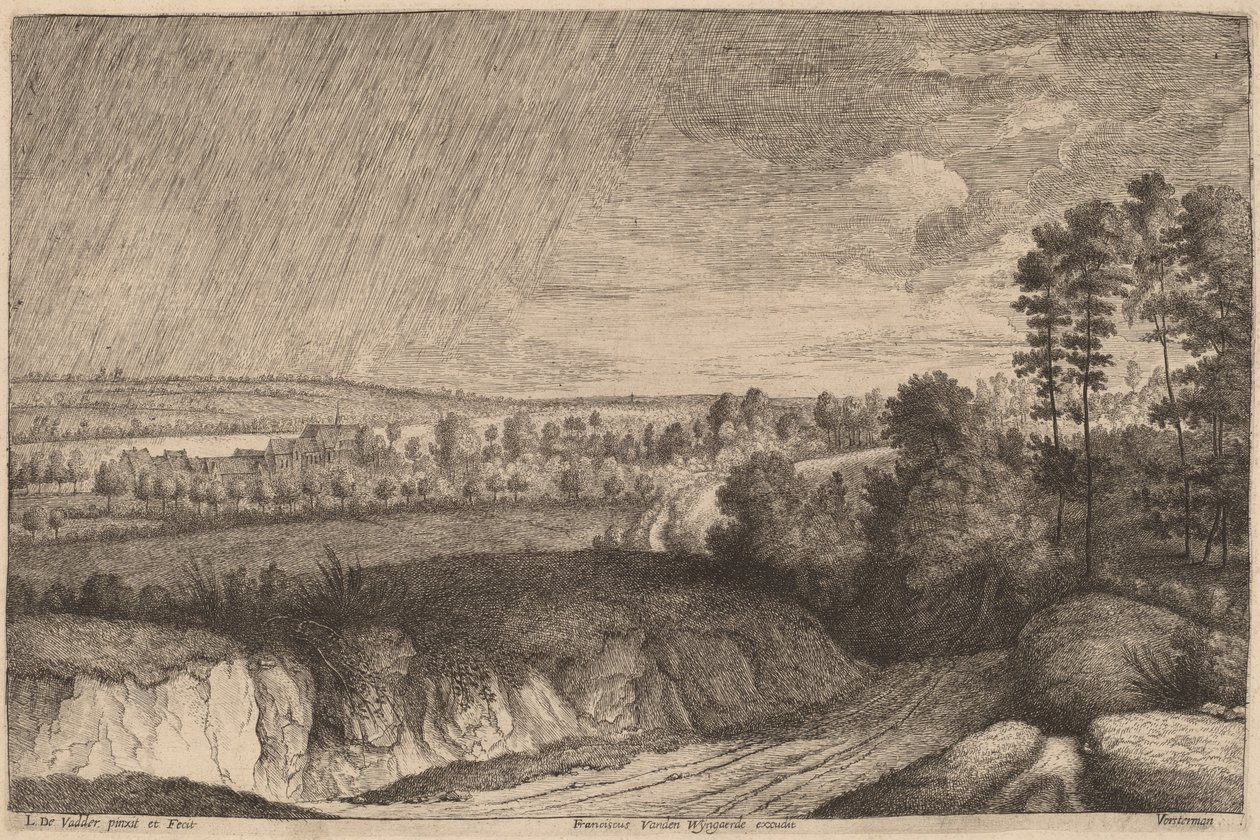 Paysage Pluvieux - Lucas Emil Vosterman, after Lodewijk de Vadder