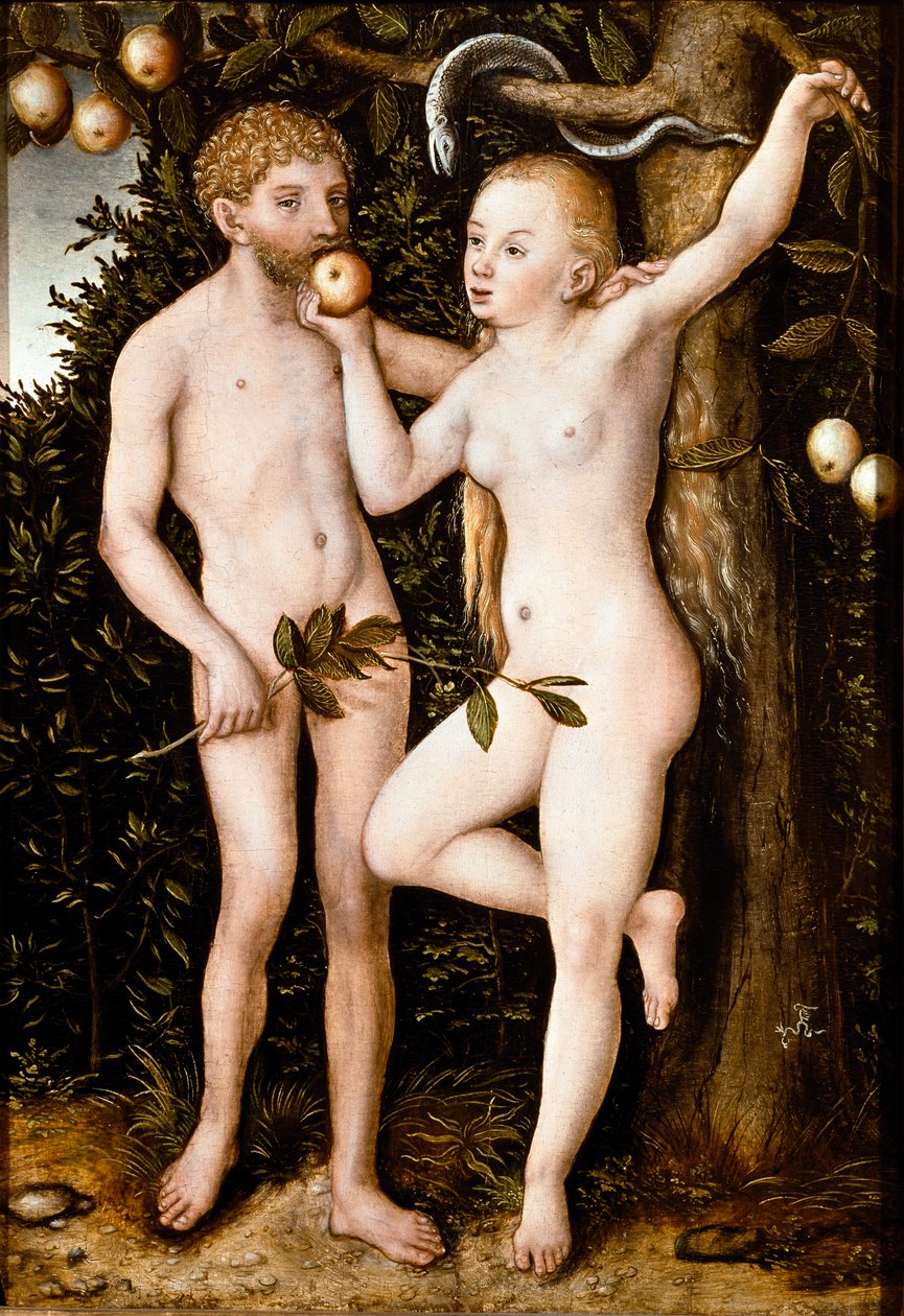 Adam et Ève - Lucas the Elder Cranach