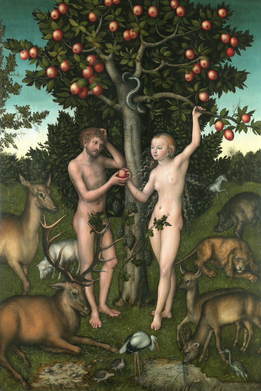 Adam et Ève - Lucas the Elder Cranach