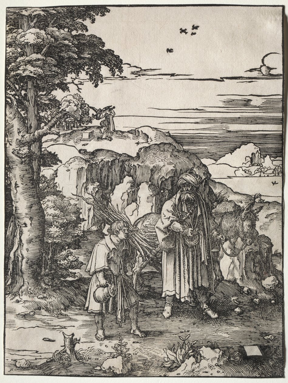 Abraham allant sacrifier Isaac, 1517-1519 - Lucas van Leyden