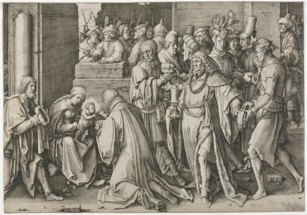 Adoration des Mages - Lucas van Leyden