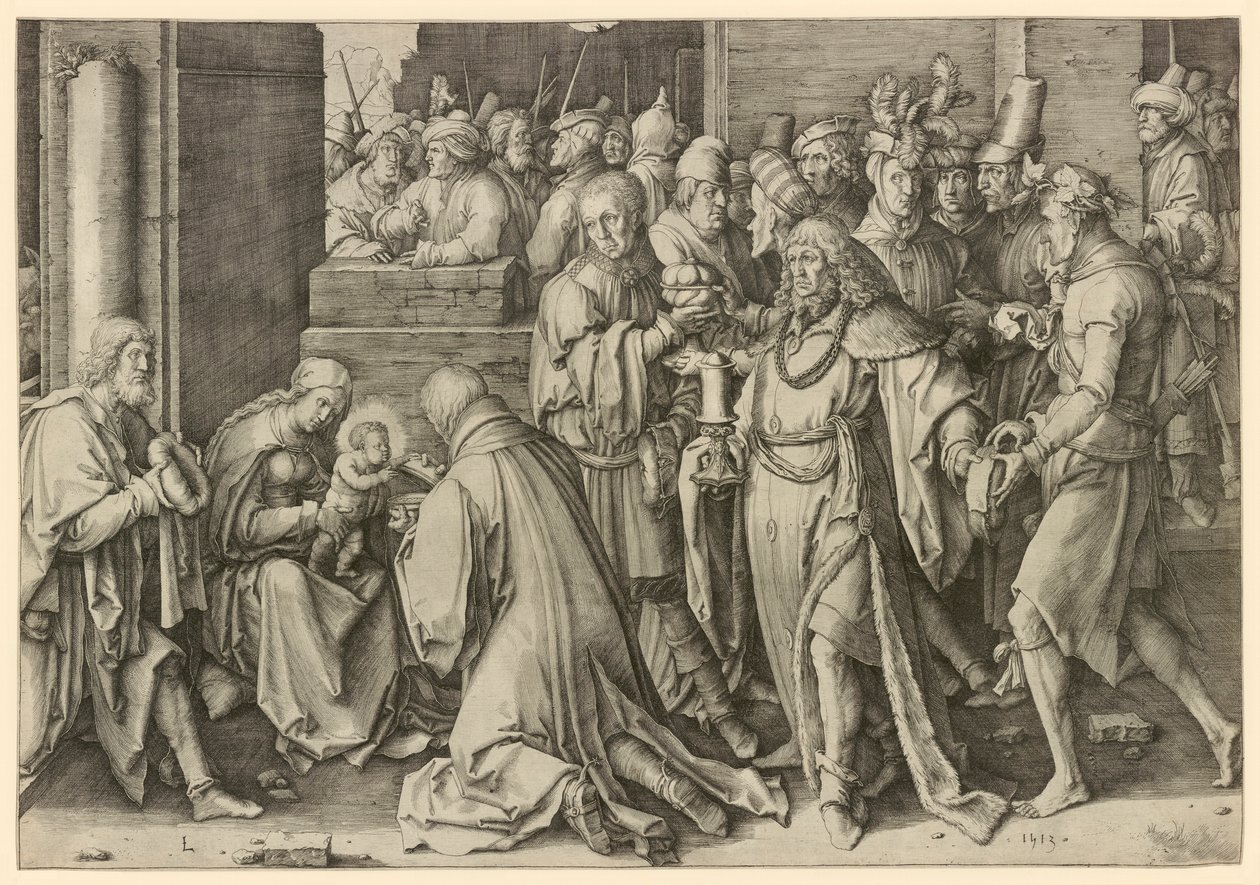 Adoration des mages - Lucas van Leyden