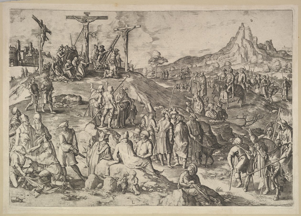 Calvaire Golgotha, 1517 - Lucas van Leyden