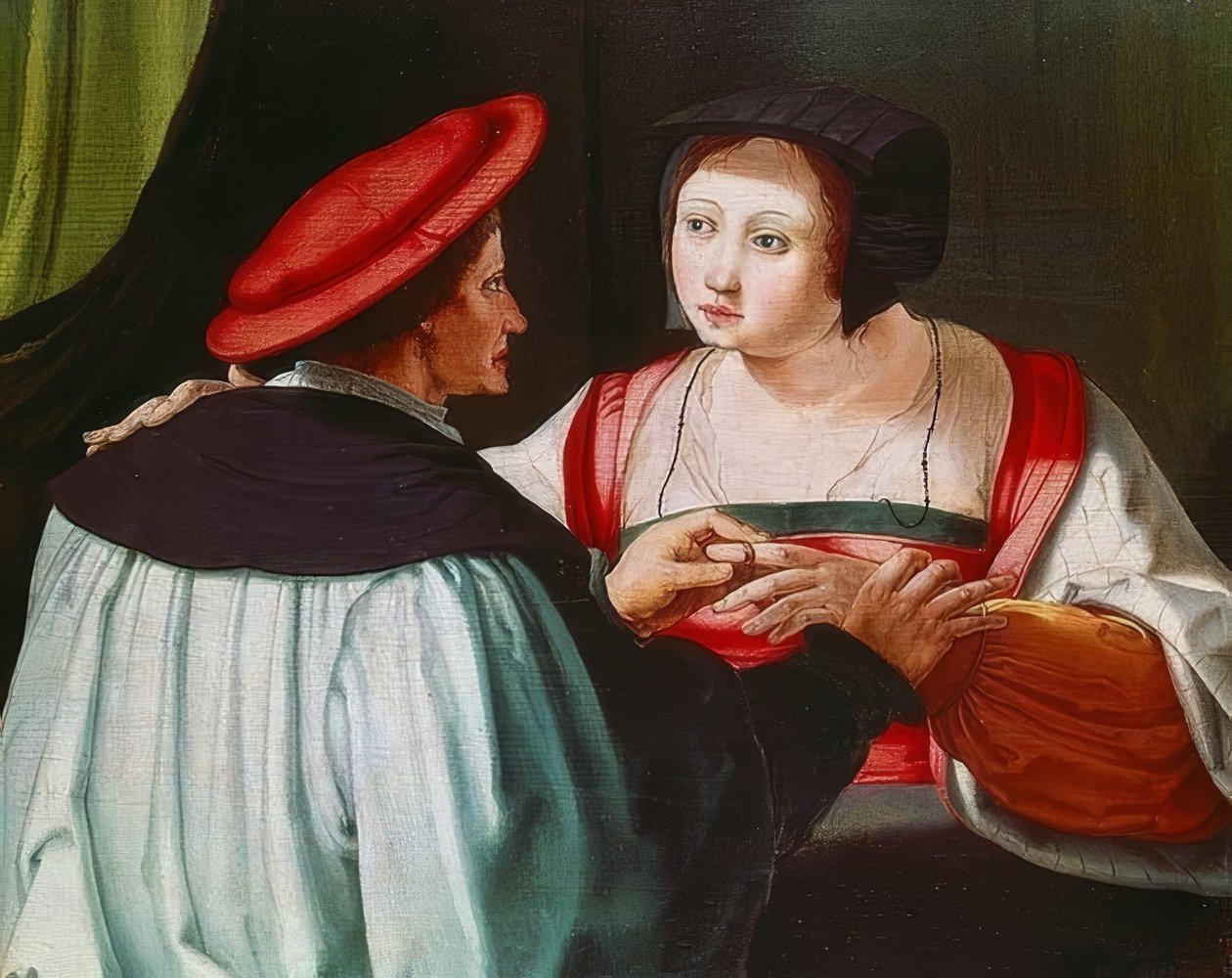 Les fiançailles - Lucas van Leyden