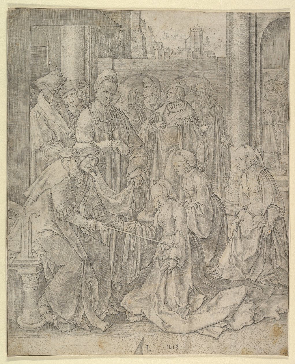 Esther devant Assuérus, 1518 - Lucas van Leyden