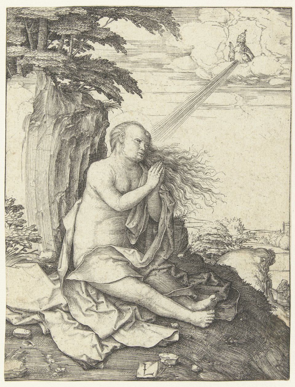 Marie Madeleine dans le désert - Lucas van Leyden