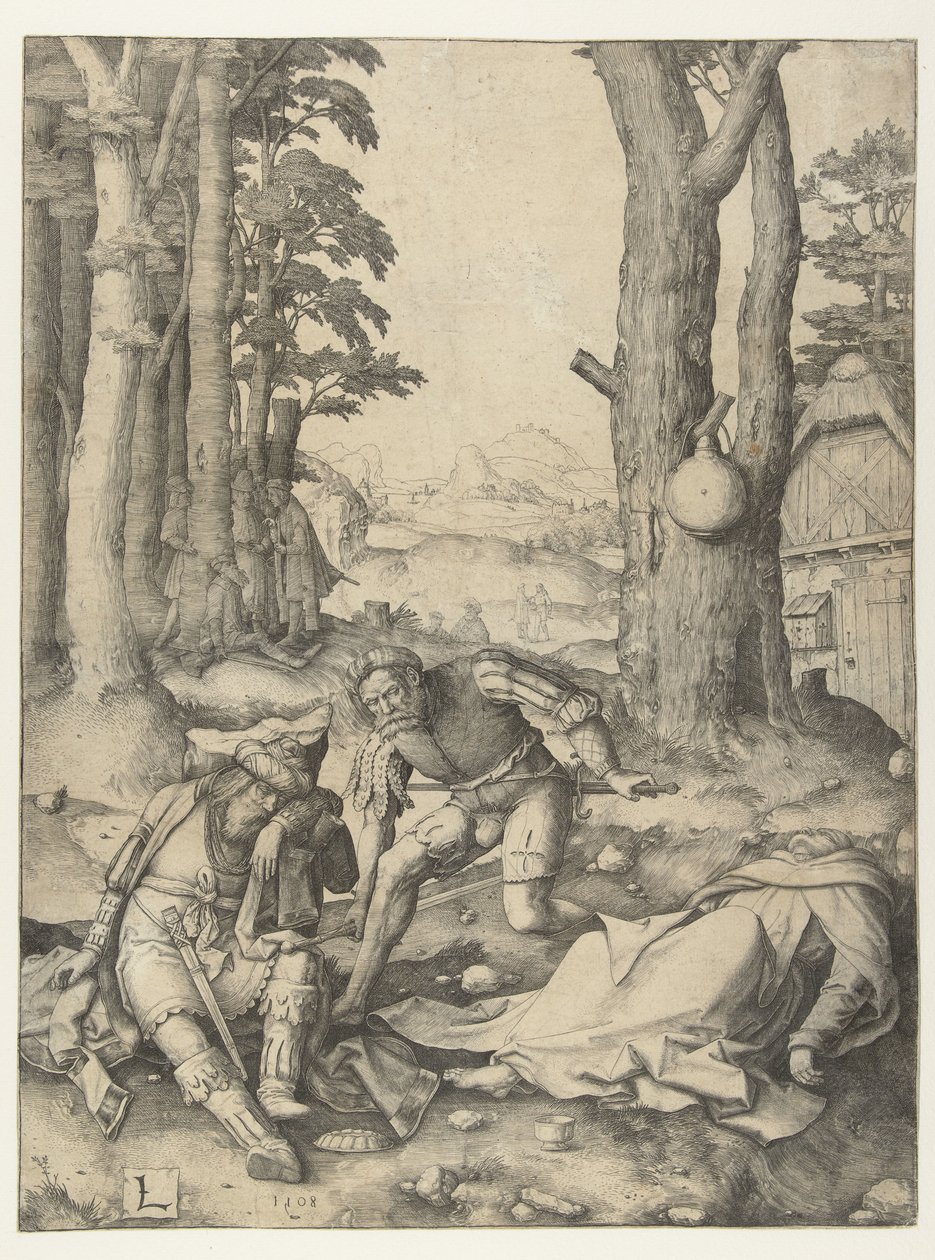 Mahomet et le moine Sergius - Lucas van Leyden